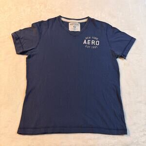 Vintage Mens Aeropostal V Neck T-Shirt